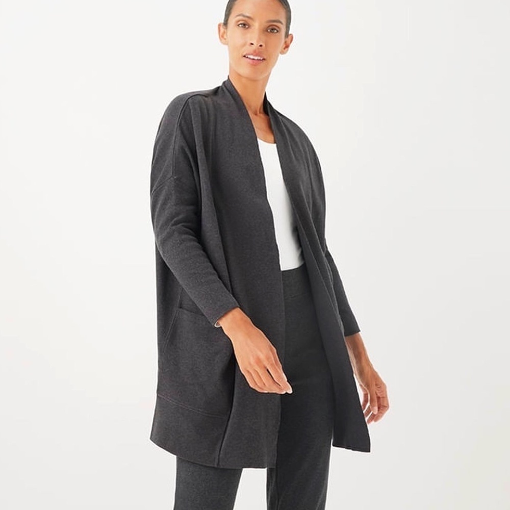 *FIRM PRICE* Pact Airplane Wrap Cardigan Longline, Open Front